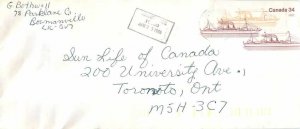 Entier Postal Stationery Postal Canadian Charter Boat Bowmanville