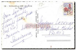 Modern Postcard St Palais sur Mer Beach
