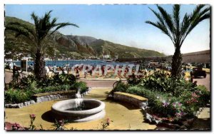 Modern Postcard The Cote d & # 39Azur Menton harbor And The New Garden