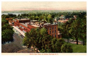 New York  Clifton Springs Bird's eye view