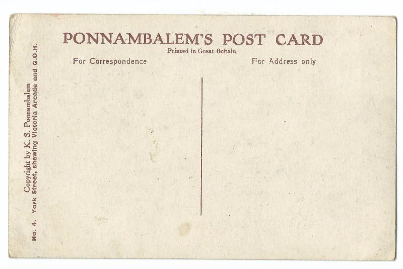 Sri Lanka / Ceylon; York St, Colombo PPC, Unposted by Ponnamblem 