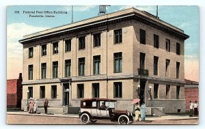 POCATELLO, ID Idaho ~ Federal POST OFFICE BUILDING c1910s Car Postcard