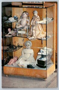 Doll Display, Western Development Museum, Battleford Saskatchewan Postcard