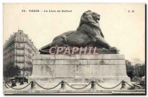 Old Postcard Paris The Lion Belfort