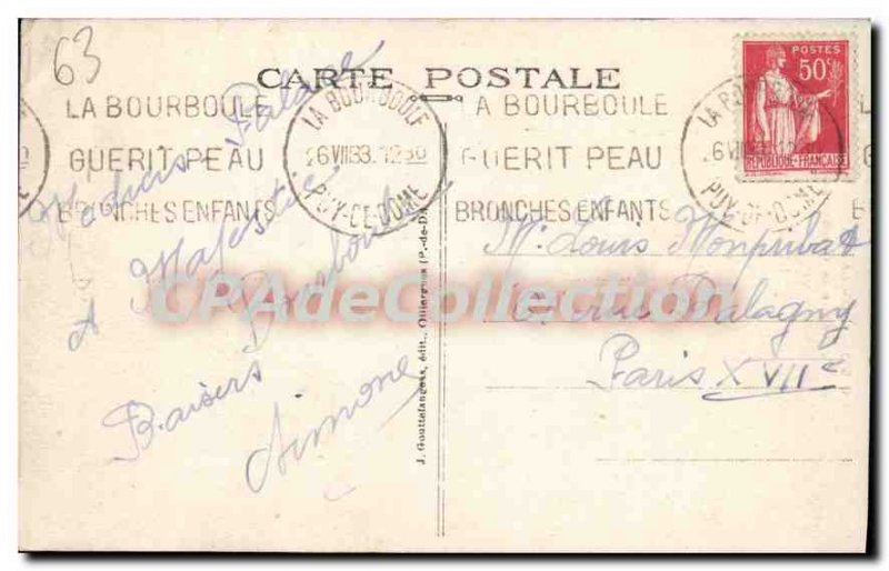 Postcard La Bourboule Old Funicular In Charlannes