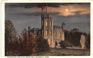 Winnekenni Castle by Moonlight Haverhill, Massachusetts  