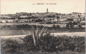 Morocco Meknes Vue d'ensemble Vintage Postcard 03.83