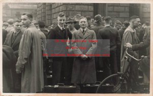 Germany, Krefeld Photographer, RPPC, Group of Men