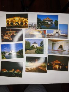 x11 PACK c1980s Taipei Taiwan China Chiang Kai-Shek Memorial Hall PC Lot Set M28