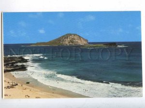 204359 ALOHA from HAWAII Rabbit island old postcard