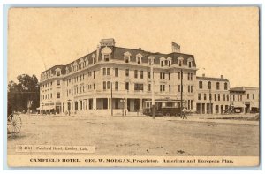 c1910 Camfield Hotel Greeley Colorado CO American and European Plan Postcard