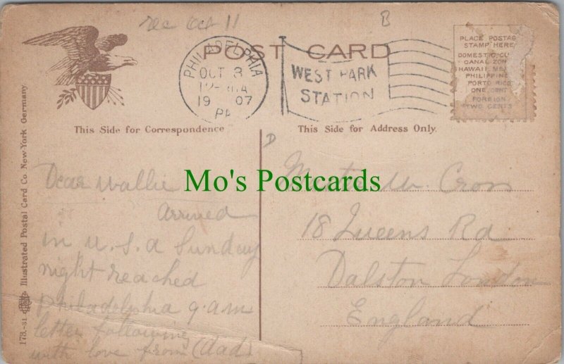 Genealogy Postcard - Cross - 18 Queens Road, Dalston, London, England RF7196