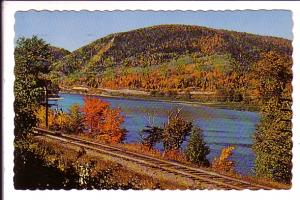 Restigouche River, Railroad Tracks, Campbellton, New Brunswick, 