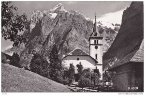 RP, Kirche Mit Wetterhorn, Grindelwald, Berne, Switzerland, 1920-1940s