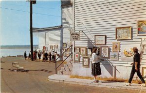 F87/ Beaufort South Carolina Postcard Chrome 1966 Sidewalk Art Show