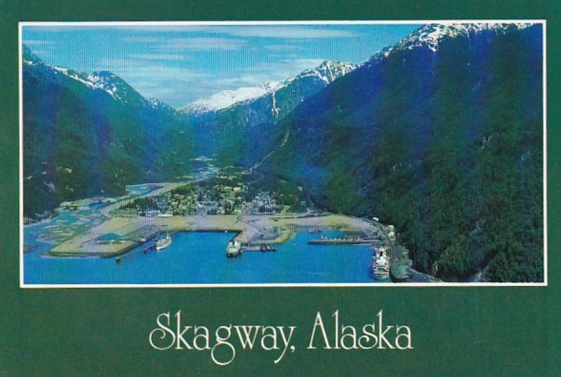 Alaska Skagway Aerial View From The North 1988