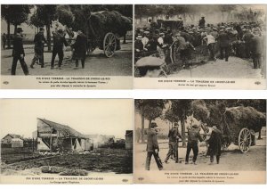 DISASTER PARIS EXPLOSION TRAGEDIE DE CHOISY-LE-ROI 11 Vintage Postcard (L3706)