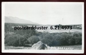h1534 - BIG BAR LAKE BC 1930s Panoramic View Real Photo Postcard by Gowen Sutton