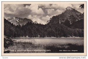 RP, Mittersee g. Zugspitze 2965m & Sonnenspitze, Tirol, Austria, 1920-1940s