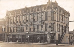 H15/ York Nebraska RPPC Postcard 1911 York Business College Normal School