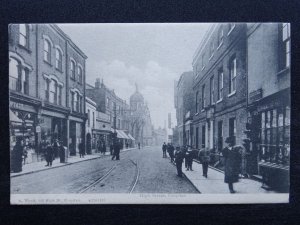 London CROYDON High Street showing A. WYATT'S Shop c1905 Postcard by A. Wyatt