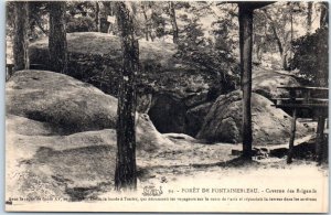 Postcard - Cave of the Brigands, Forest of Fontainebleau - France