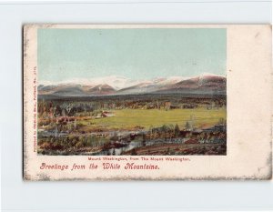 Postcard Mount Washington, from The Mount Washington, White Mts., New Hampshire