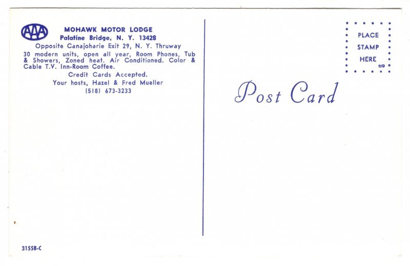 Mohawk Motor Lodge, Palatine Bridge, New York