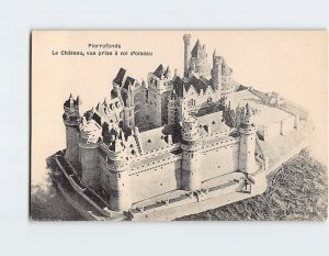 Postcard Le Château vue prise à vol d'oiseau Pierrefonds France