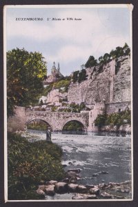 LUXEMBOURG, Postcard, Luxembourg, L' Alzette et Ville haute, RPPC