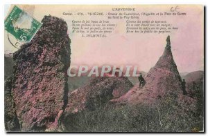 Old Postcard Auvergne Cantal Thiezac Chaos Castellinet Aiguille and the Sugar...