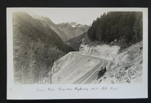 Mint British Columbia Hope Princeton Highway 25 Mile Point Real Photo Postcard