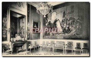 Old Postcard Palace of Compiegne Tapestry Gallery The Coronation of & # 39Esther