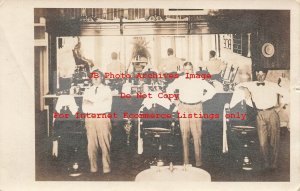 NE, Humboldt, Nebraska, RPPC, Fred A Fisher's Barber Shop, Interior View, Photo