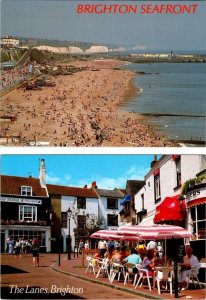 2~4X6 Postcards Brighton England BRIGHTON SEAFRONT Amusement Park Ride~THE LANES