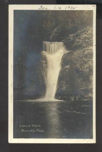 RPPC BUCK HILL FALLS PENNSYLVANIA LOWER FALLS VINTAGE REAL PHOTO POSTCARD