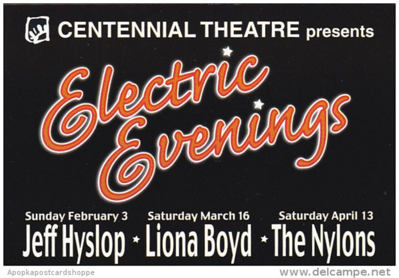 Centennial Theatre Presents Electric Evenings Vancouver Canada