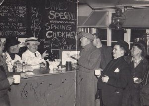 BBC Transport Cafe Lancashire Truckers Show Antique Hand Signed Press Photo