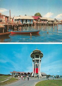 2~4X6 Postcards  Singapore, Asia  HARBOUR~Homes & SELETAR RESERVOIR~Tower