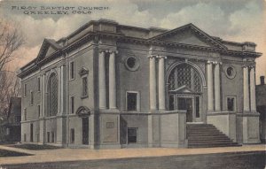 Hand Colored Postcard First Baptist Church in Greeley, Colorado~128583