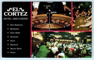 LAS VEGAS, Nevada NV ~ Roulette EL CORTEZ HOTEL & CASINO c1970s Postcard
