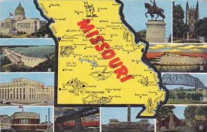 Map Of Missouri 1957