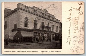 1907  Philadelphia  Walnut Street Theatre  Pennsylvania   Postcard