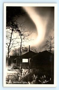 Postcard AK Northern Lights RPPC Real Photo by Robinson R60