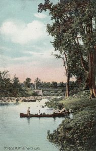 DOVER , N.H. , 1900-10s ; Canoe at Whitcher's Falls