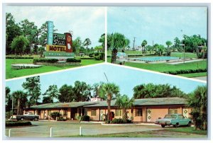 c1950's Peach State Motel Brunswick Georgia GA Multiview Vintage Postcard 