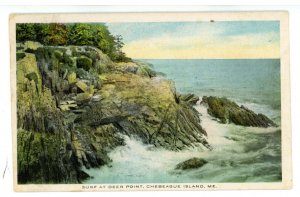 ME - Chebeague Island. Surf at Deer Point