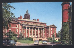 SYRACUSE NEW YORK NY MAXWELL HALL UNIVERSITY 1950's CARS VINTAGE POSTCARD