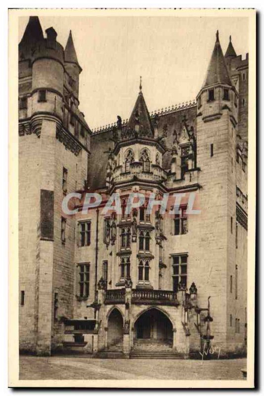 Old Postcard Chateau de Pierrefonds Oise the Staircase of Honor