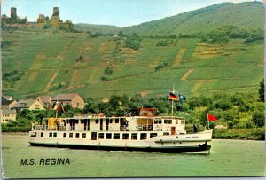 Ms Regina Rijnland BV Ship Vintage Postcard BS22